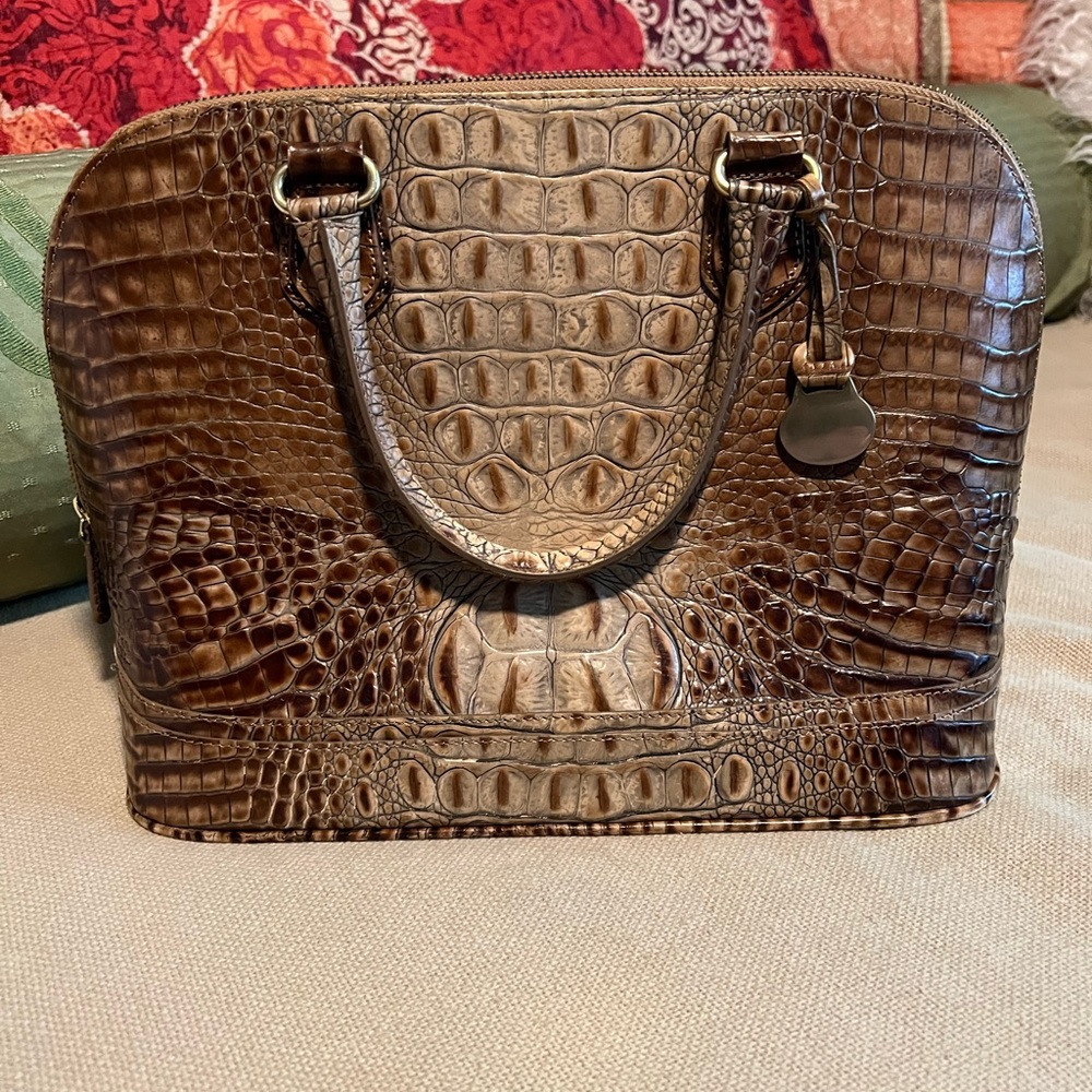 Brahmin Vivian Dome bag NWOT Almond